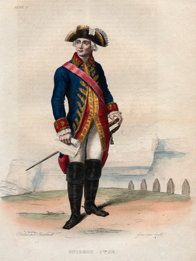 Jacques Antoine Hippolyte，Comte de Guibert（1743-1790），法国将军和军事作家。 作者 法语学校