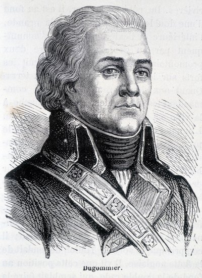 Jacques François Coquille dit Dugommier的肖像，法国将军（1738-1794）--载于亨利-马丁的《法国历史》。 作者 法语学校