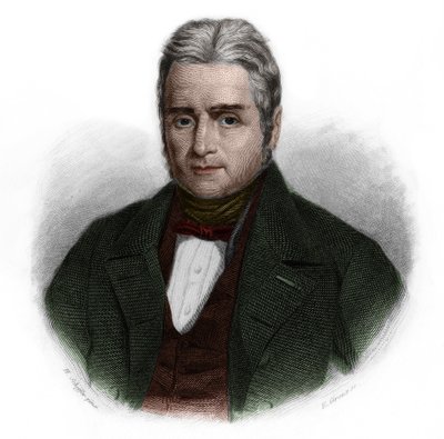 法国政治家和银行家雅克-拉菲特（1767-1844）的肖像。载于路易-德-科梅宁-提莫的《演讲者之书》。1842.私人收藏。 作者 法语学校