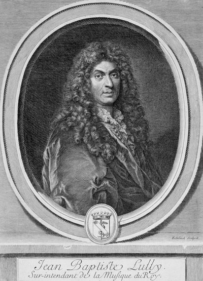 Jean-Baptiste Lully的肖像（1632-87） 作者 法语学校
