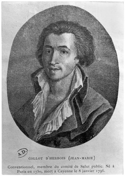 Jean-Marie Collot d&39;Herbois的肖像（1750-96） 作者 法语学校
