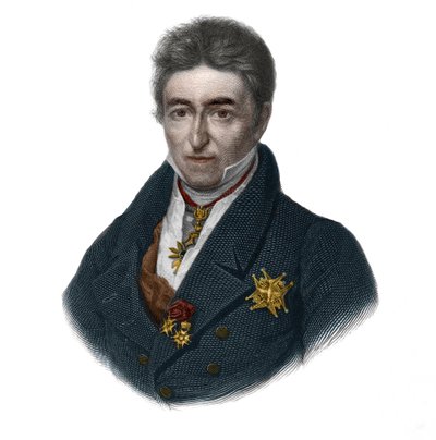 法国政治家让-巴蒂斯特（Jean-Baptiste），维勒伯爵（1773-1854）的肖像。载于路易-德-科梅宁-提莫的《LIBRE DES SPORERS》。1842.私人收藏。 作者 法语学校