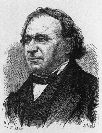 Portrait of Jean Baptiste Dumas (1700 - 1884) - in “” Album of Science; illustrious scholars; Great discoveries””” 1896. 作者 法语学校
