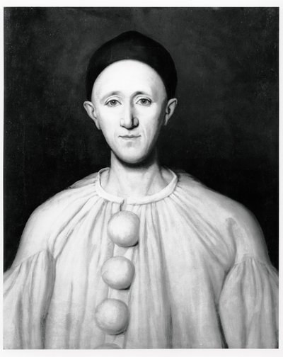 Jean Charles Deburau（1829-73）肖像作为皮埃罗 作者 法语学校