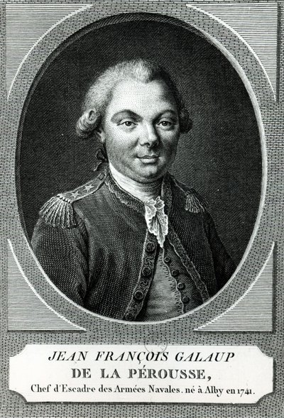 佩鲁贾的Jean Francois Galaup的肖像（1741-88） 作者 法语学校