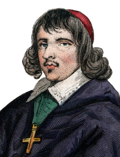 Jean Francois Paul de Gondi（Gondy）（1614-1679）的画像，Retz的红衣主教，法国Coadjutor Bishop。 作者 法语学校