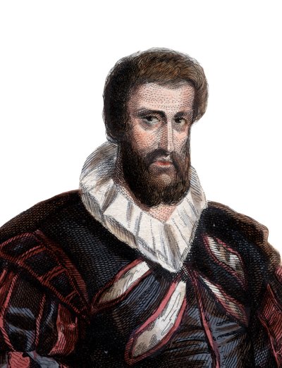 Jean Goujon（1510-c.1566）的肖像，法国雕塑家和建筑师。 作者 法语学校