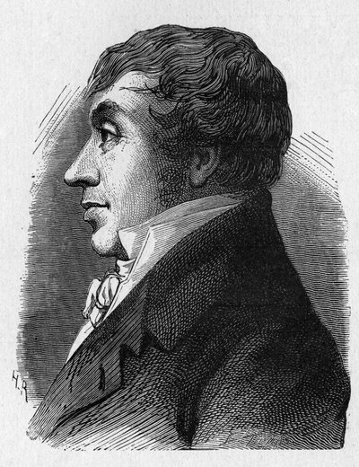 让·玛丽·约瑟夫 (Jean-Marie-Joseph) Coutelle (1748-1835) 的肖像，共和国时期的军事航空器指挥官——在“科学相册”中； 杰出的科学家； 伟大的发现””” 1896 作者 法语学校