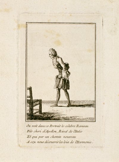 Jean Philippe Rameau的肖像（1683-1764） 作者 法语学校