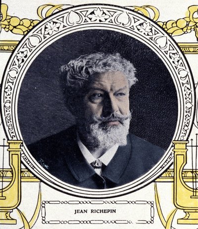 Jean Richepin (1849-1926) 的肖像，法国作家。 作者 法语学校