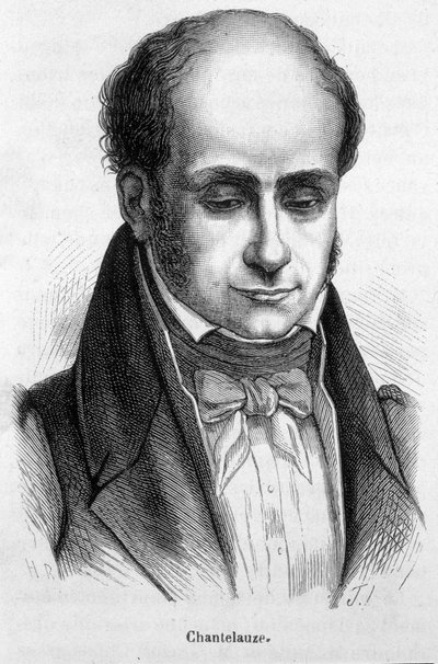 司法部长让-德-尚特劳兹（1787-1859）的画像。 作者 法语学校