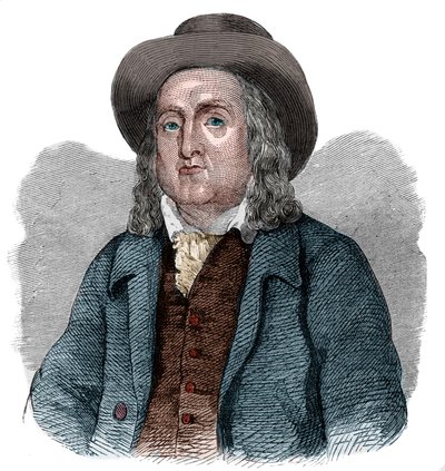 Jeremy Bentham（1748-1832）的肖像，英国哲学家，经济学家和理论法学家。 作者 法语学校