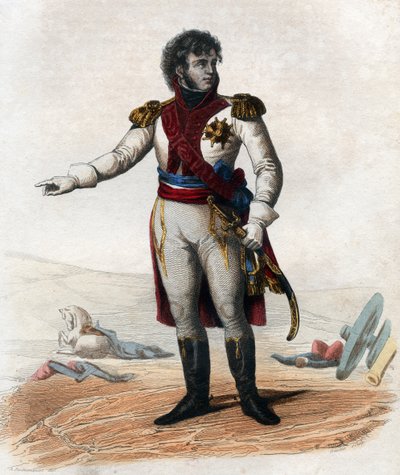 Joachim Murat（1767-1815），法国元帅和海军上将的肖像。 作者 法语学校