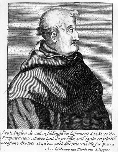 John Duns Scotus的肖像（c.1265-c.1308） 作者 法语学校