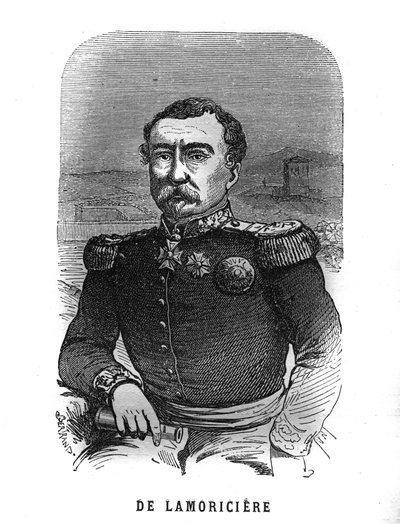 法国将军约瑟夫-万蒂尼（Joseph Vantini）（1808-1866）的肖像，dit Youssouf。在 "Les Illustrations De L