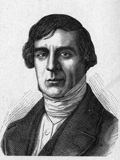 Jules Barthelemy Saint - Hilaire Saint Hilaire（圣希莱尔）（1805 - 1895）的肖像，法国学者和政治家--载于《科学专辑；杰出的科学家；伟大的发现》1896。 作者 French School
