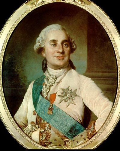 国王路易十六（1754-1793）30岁时的肖像 法国画派的匿名画。1784.巴黎，卡纳瓦莱博物馆。- 国王路易十六（1754-1793）30岁时的画像。英国画派的匿名画作。1784.卡纳瓦莱博物馆，巴黎 作者 法语学校