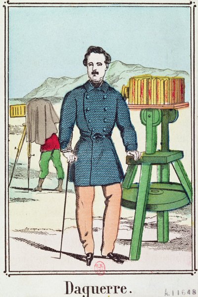 Louis Jacques Daguerre的肖像（1787-1851） 作者 法语学校