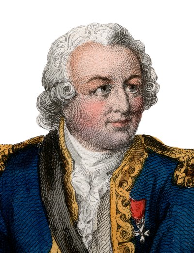 Louis Antoine，Comte de Bougainville（1729-1811），法国海军上将和探险家的肖像。 作者 法语学校