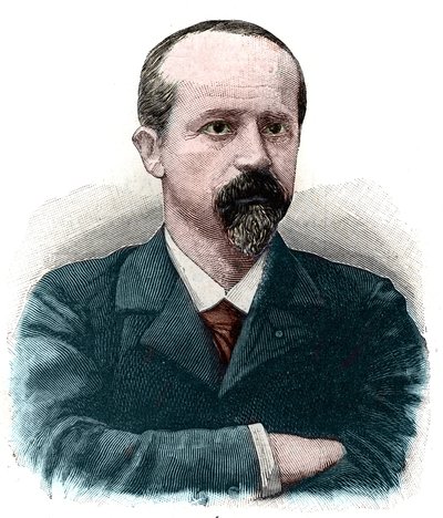 路易斯-让-巴蒂斯特-勒平（1846 -1933）的肖像，法国律师和政治家，勒平竞赛的发明人。 作者 法语学校