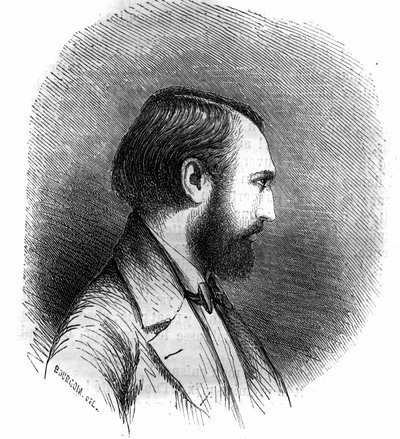 法国作曲家路易-拉孔布（Trouillon Lacombe，Trouillon-Lacombe）（1818-1884）的肖像。1852年的雕版画。 作者 French School