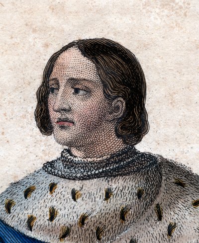 法国路易十二（1462-1515），法国国王的肖像。 作者 法语学校