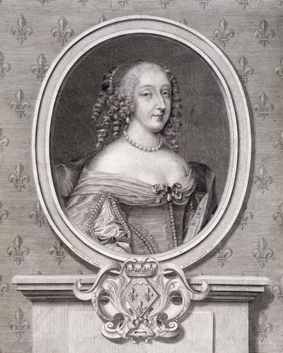 Mademoiselle de Montpensier 的肖像被称为“Grande Mademoiselle” 作者 法语学校
