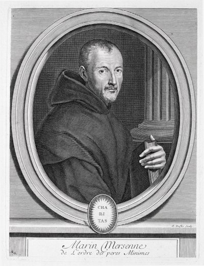 由杜弗洛斯雕刻的Marin Mersenne（1588-1648）的肖像 作者 法语学校