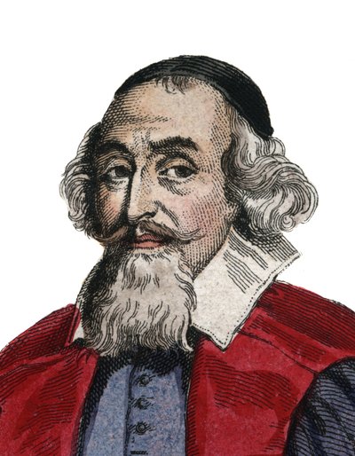 Mathieu Mole（1584-1656）的肖像，法国政治家。 作者 法语学校