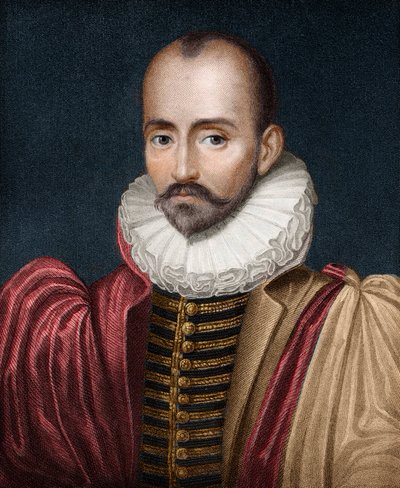 Michel Eyquem de Montaigne的肖像 作者 法语学校
