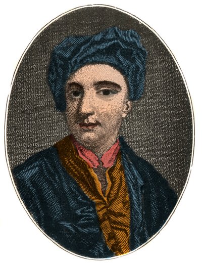 Nicholas Rowe（1674年至1718年）的肖像，英国剧作家，诗人和杂项作家。 作者 法语学校