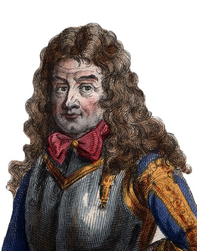 猎鹰的尼古拉斯Catinat（1637-1712），法国军事指挥官和法国元帅的肖像。 作者 法语学校