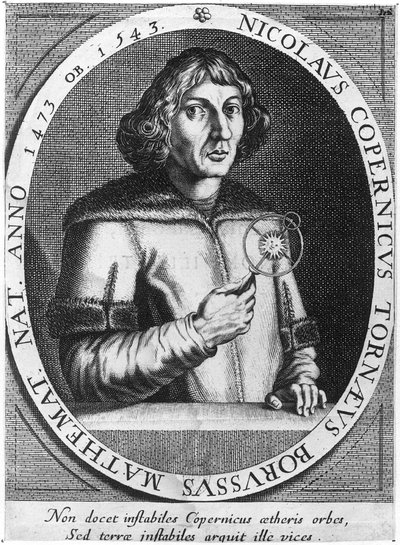 Nicolas Copernicus的肖像（1473-1543） 作者 法语学校