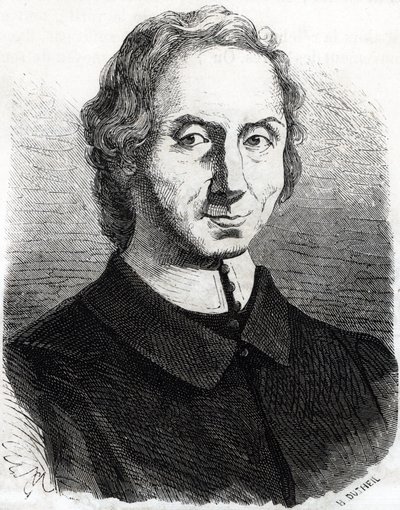 Nicolas Malebranche 的肖像（1638 - 1715） 作者 法语学校