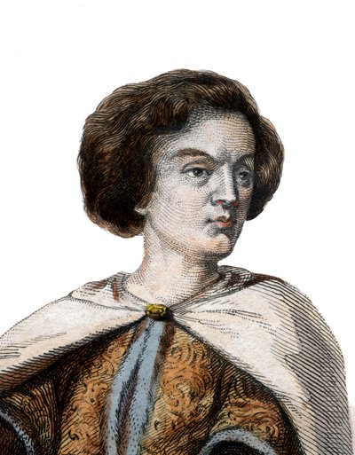 Peter Abelard（Pierre Abailard）（Pierre Abeilard）（1079-1142）的肖像，法国学者哲学家，神学家和逻辑学家。 作者 法语学校