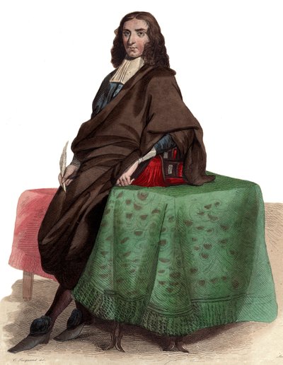 Pierre Bayle（1647-1706）的肖像，法国哲学家和作家。 作者 法语学校
