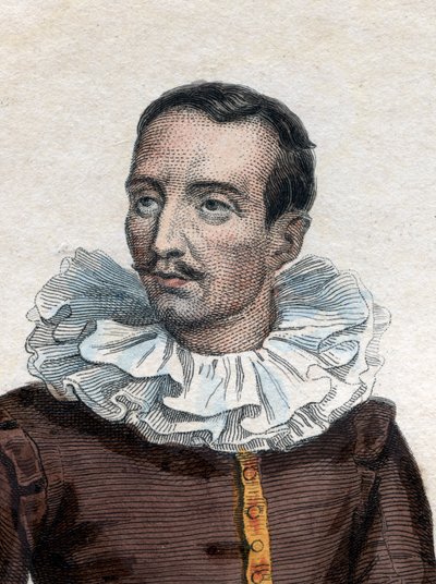 Pierre de Bourdeille的肖像，Brantome（1535-1614）的领主（和abbe），法国历史学家，士兵和传记作者。 作者 法语学校