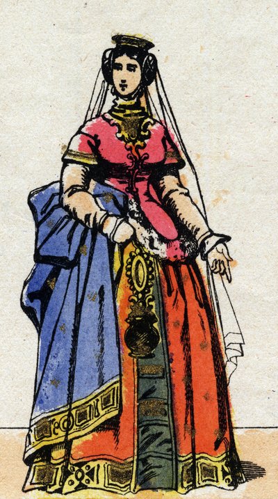 埃夫勒女王琼的肖像（1307-1371）。 作者 法语学校
