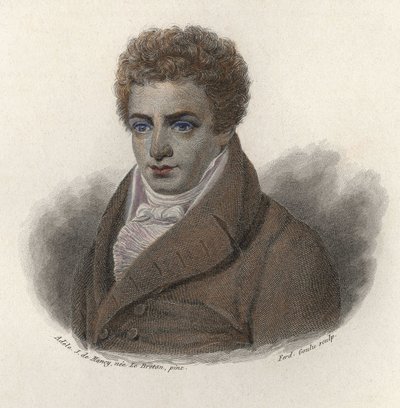Portrait of Robert Fulton (1765-1815), American engineer. In “” Portraits of Useful Men”” 作者 法语学校