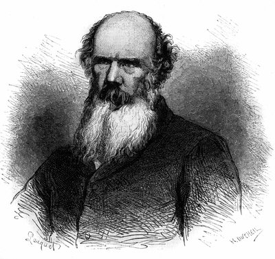 塞缪尔-查特斯-麦克弗森（1806-1860）的画像，英国军人和政治家。1868年的雕版画。 作者 法语学校