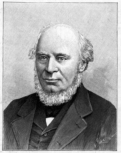 约翰-福勒爵士（1817-1898）的画像，英国工程师。 作者 法语学校