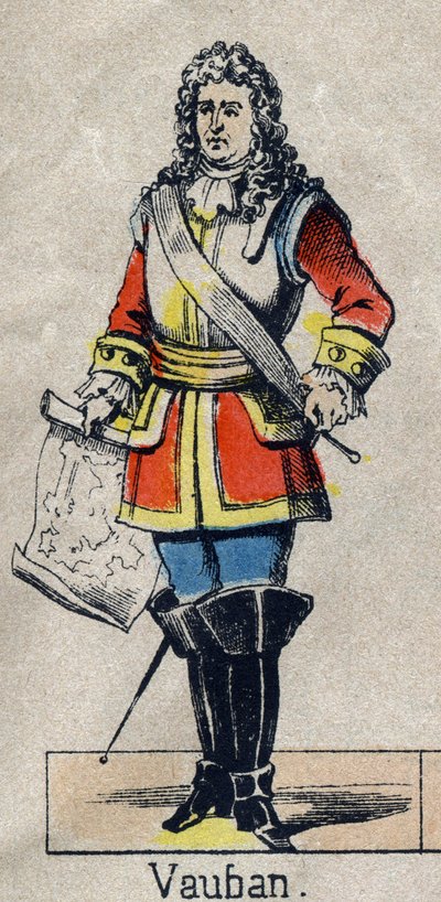 Vauban Sebastien the Prestre（1633-1707）的肖像，法国的马雷克。19世纪末的埃皮纳尔的图像。私人收藏。 作者 法语学校