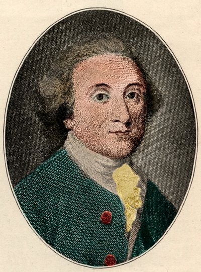 威廉怀特黑德（英国诗人）（1715-1785）的肖像。 作者 法语学校