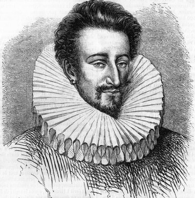 Portrait of the Duke of Joyeuse, cute by Henry III. In “” Histoire Populaire de la France””, sd. circa 1885. Engraving. 作者 法语学校