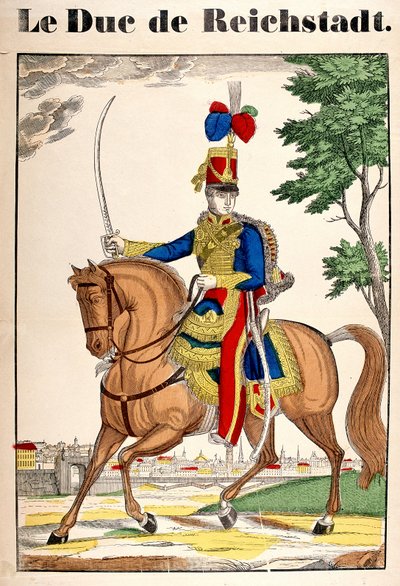 莱希施塔特公爵，拿破仑二世，皇帝拿破仑一世的儿子（1769-1821）的肖像。埃皮纳尔的图片 作者 法语学校