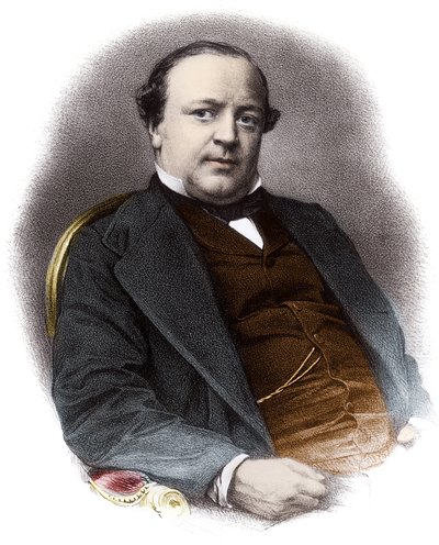 法国律师Charles Alexandre Lachaud (1818-1882)的肖像--19世纪的版画 私人收藏 作者 法语学校