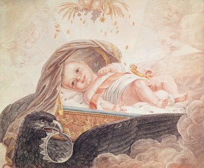 罗马国王的肖像，拿破仑二世（1811-32）c.1811 作者 French School