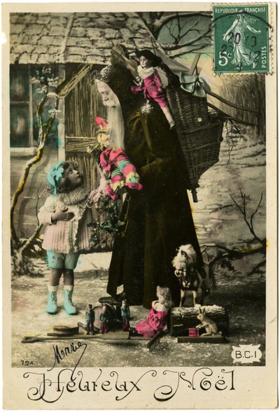Postcard: Happy Christmas, Mary (printed paper) 作者 法语学校