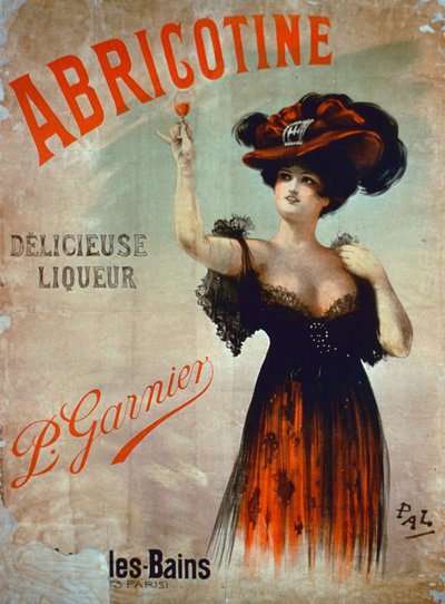 海报广告Abricotine，由P. Garnier，巴黎制作 作者 法语学校