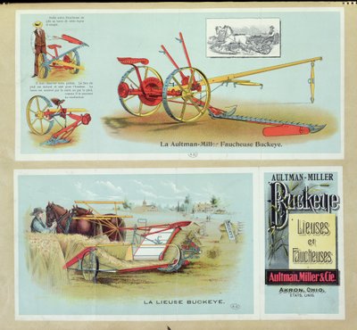 海报广告Aultman-Miller Buckeye Binders and Reapers，结束于19世纪 作者 法语学校
